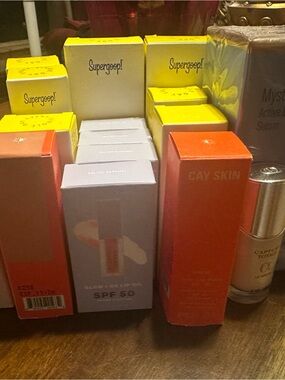 $800 worth of assorted skincare,SPF and makeup products.